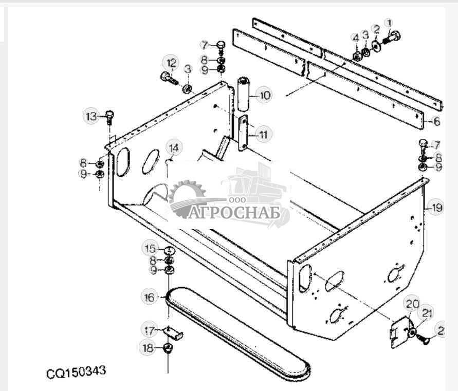 TAILINGS AND CLEAN GRAIN AUGER HOUSING 